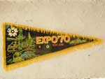昭和レトロ、大阪万博 雑貨 EXPO'70のペナント
