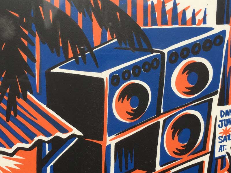 Kads Miida/ Flamin' Go SILK SCREEN PRINT �J�b�Y �~�C�_ �V���N�X�N���[���@�V���A���i���o�[��