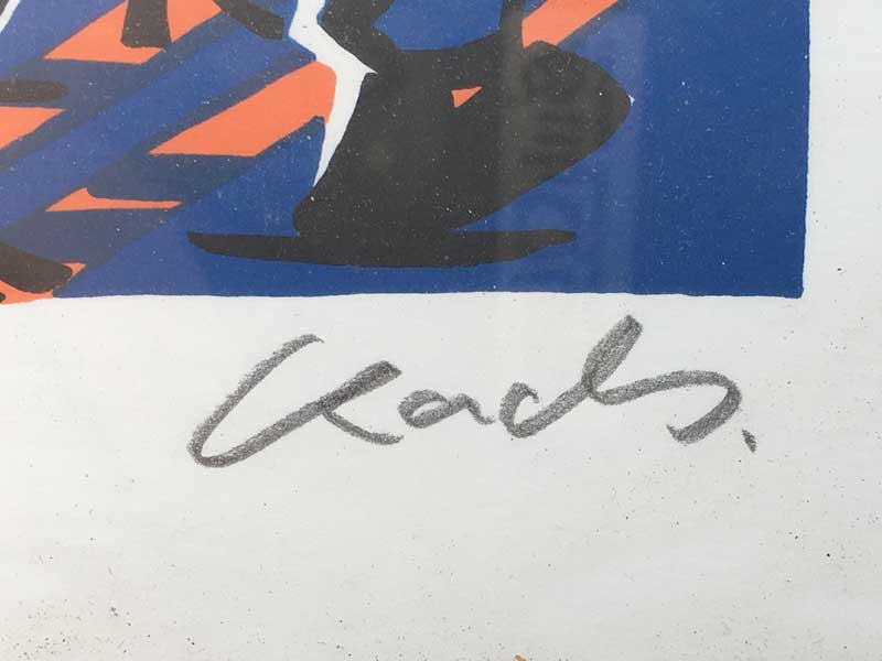 Kads Miida/ Flamin' Go SILK SCREEN PRINT �J�b�Y �~�C�_ �V���N�X�N���[���@�V���A���i���o�[��