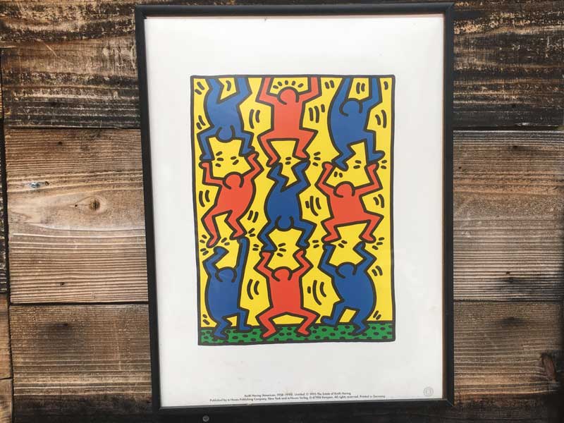 Vintage Keith Haring Pop Art/�L�[�X�w�����O �|�b�v�A�[�g �h�C�c�� �v�����g