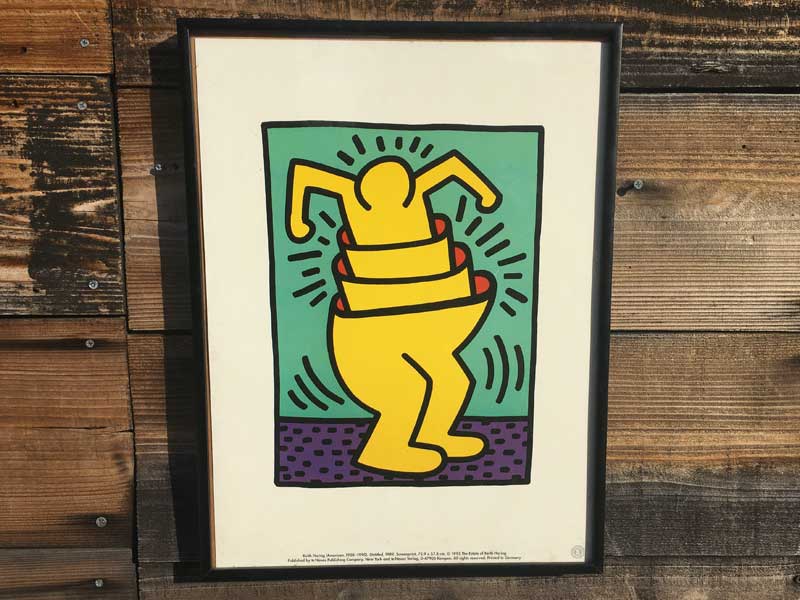 Vintage Keith Haring Pop Art/�L�[�X�w�����O �|�b�v�A�[�g �h�C�c�� �v�����g