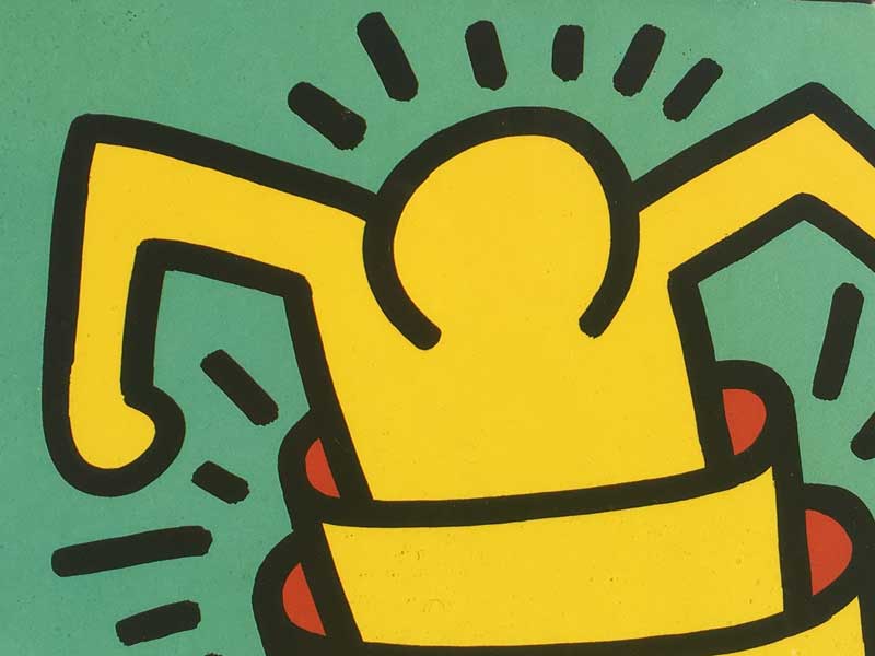 Vintage Keith Haring Pop Art/�L�[�X�w�����O �|�b�v�A�[�g �h�C�c�� �v�����g
