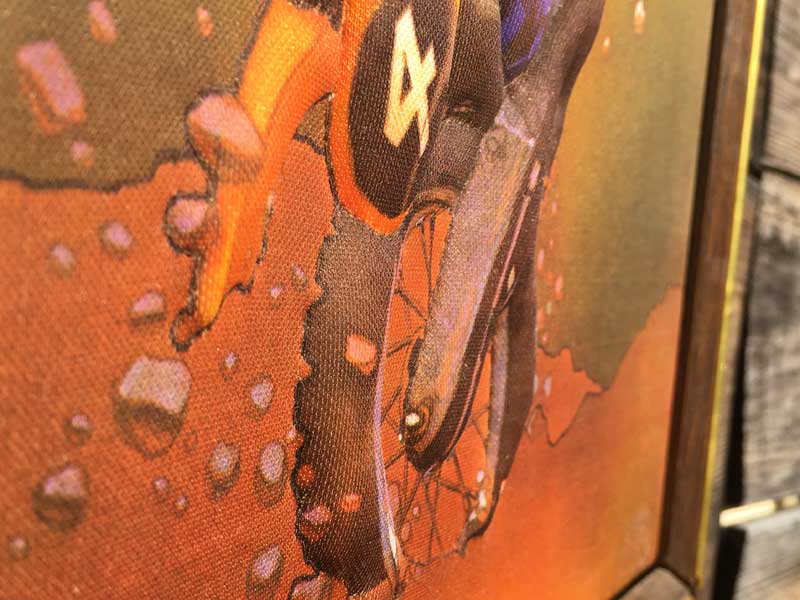 Vintage Motorcycles 3D Art�A���̓I�ȃ��g�N���X�o�C�N�A���[�T�[�̃E�H�[���f�R�A�A�[�g