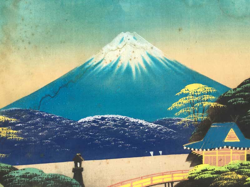 1957's Vintage Mount FUJI�A1957�N �x�m�R�̃A�N�����G��̓��{��