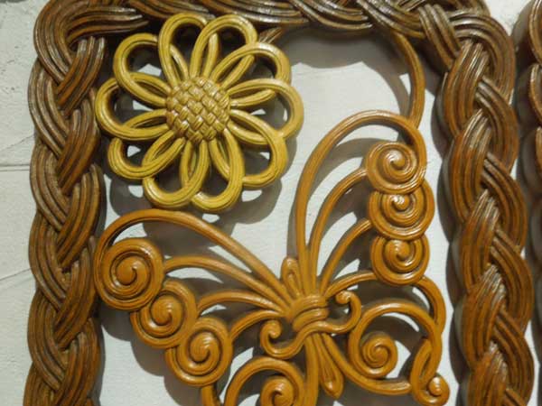 1970's Vintage Flower�AButterfly�AMushroom Wall Deco�A1970�N�� ���ƉԁA�L�m�R�̃E�H�[���f�R