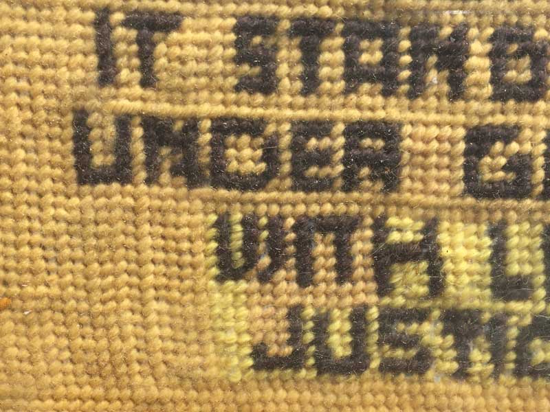 Vintage Used Needle Craft Art/Pledge of Allegiance �A�����J���O�� �����̐����̃j�[�h���E�N���t�g�E�A�[�g