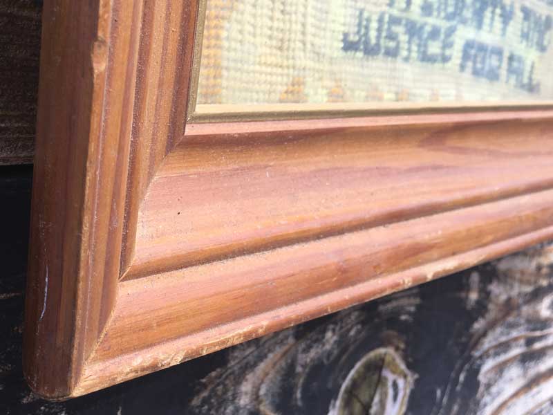 Vintage Used Needle Craft Art/Pledge of Allegiance �A�����J���O�� �����̐����̃j�[�h���E�N���t�g�E�A�[�g