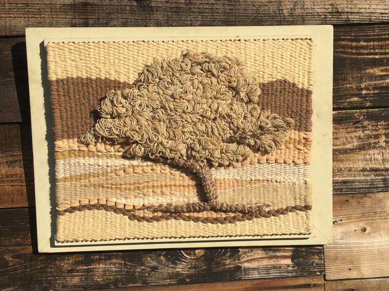 1970's Vintage Used Needle Craft Art/Tree 70�N�� �؂̃��`�[�t�̃j�[�h���E�N���t�g�E�A�[�g 