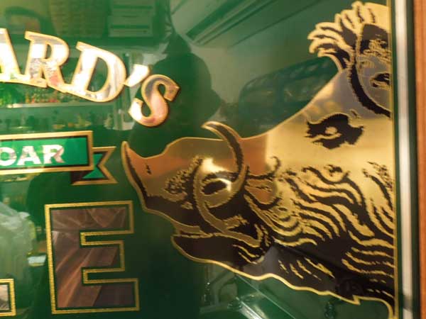 Vintage Deadstock Pub Mirror BLUE BOAR ALE�A�r���e�[�W�@�f�b�g�X�g�b�N�p�u�~���[