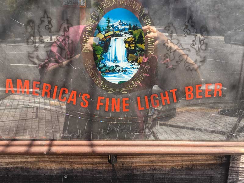 Vintage Pub Mirror Coors American's Fine Light Beer Are[W NA[Y̓dpu~[
