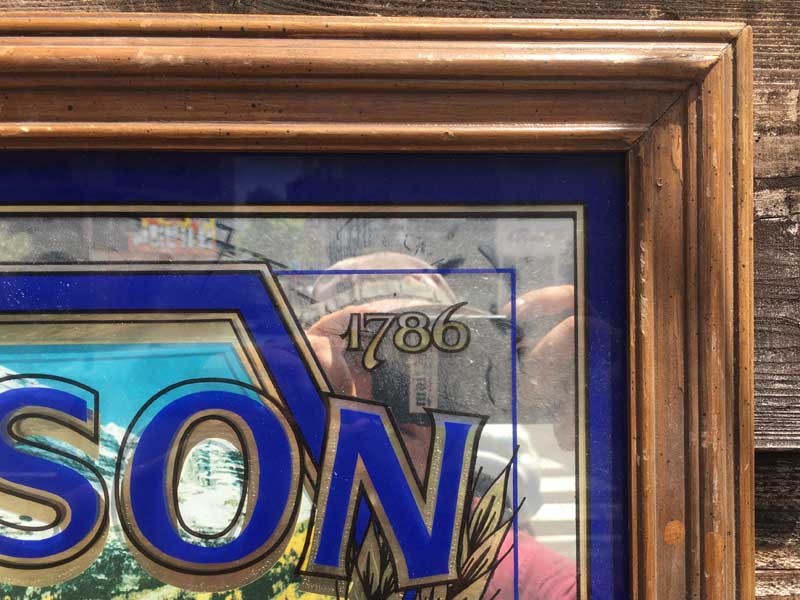 Vintage Pub Mirror MOLSON CANADA NORTH AMERIA'S OLDEST BREWERY�A�r���e�[�W �p�u�~���[