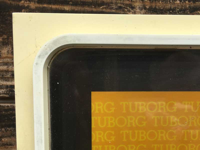 Vintage Pub Mirror TUBORG BEER 、ビンテージ ツボルグの電飾パブミラー