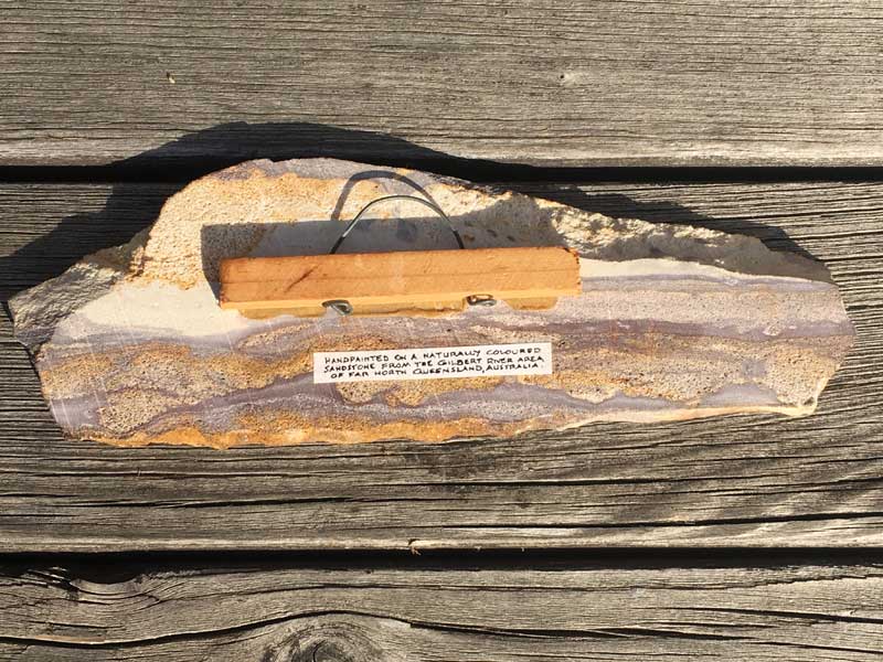 Antique�AVintage Handpaint SandStone Art�A�r���e�[�W �X�g�[�� �A�[�g�A�V�R�΂̎菑���̃A�[�g