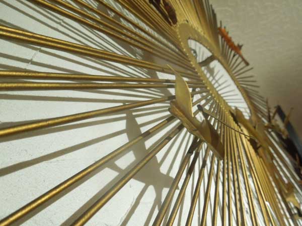 Sun Burst & Birds Metal Wall Scuipture by Curtis Jere �T���o�[�X�g�ƒ��̃E�H�[���f�R�A�J�[�e�B�X�W�F���@