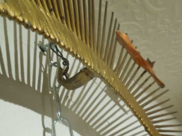 Sun Burst & Birds Metal Wall Scuipture by Curtis Jere �T���o�[�X�g�ƒ��̃E�H�[���f�R�A�J�[�e�B�X�W�F���@