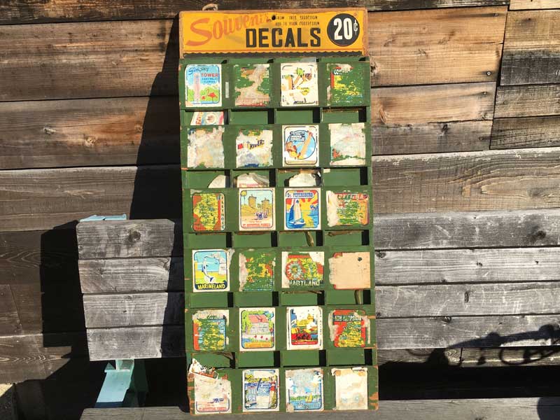 Vintage US Souvenir Decals�A1940�N��`1950�N�� �r���e�[�W �y�Y���̃X�e�b�J�[�{�[�h