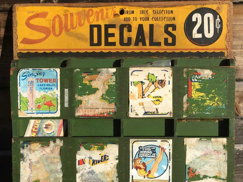 Vintage US Souvenir Decals�A1940�N��`1950�N�� �r���e�[�W �y�Y���̃X�e�b�J�[�{�[�h