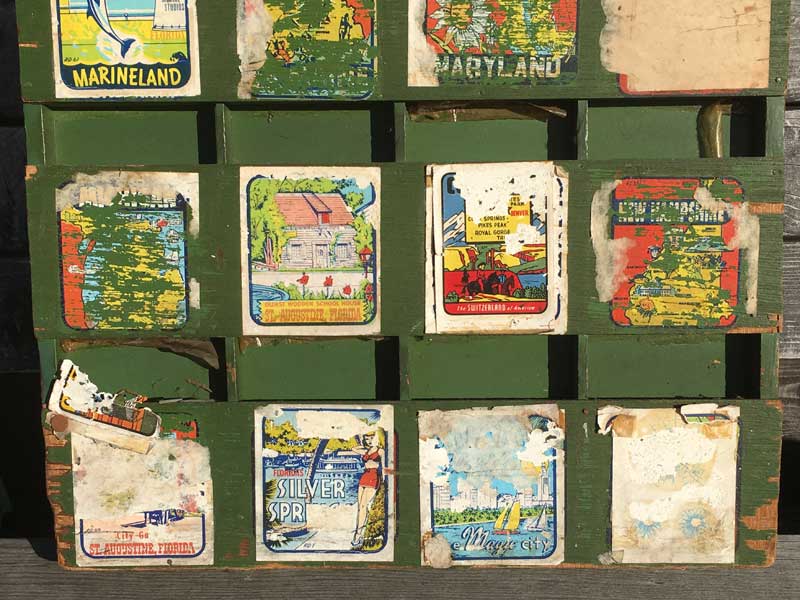 Vintage US Souvenir Decals�A1940�N��`1950�N�� �r���e�[�W �y�Y���̃X�e�b�J�[�{�[�h