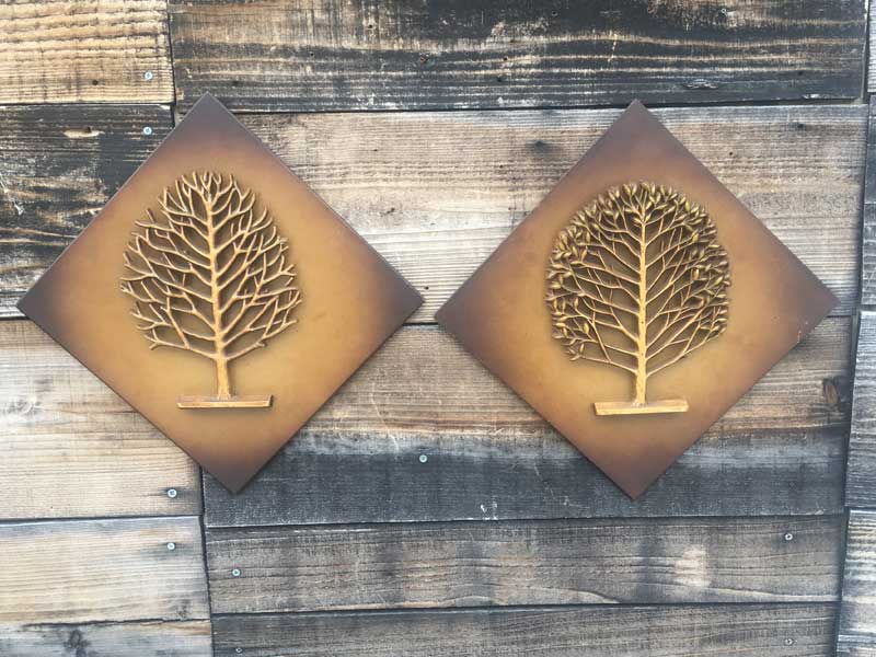 1960�N�� Antique�AVintage Wall Deco�A�r���e�[�W �؂̃E�H�[���f�R 2�� set