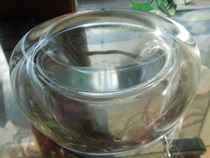 Used Baccarat France Crystal Glass Ashtray/�o�J�� �t�����X �N���X�^���K���X�D�M