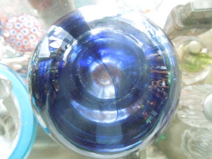 Vintage Crystal Glass Ashtray/�r���e�[�W�@�N���X�^���K���X�D�M�@Heavy Purple �L�����h���z���_�[