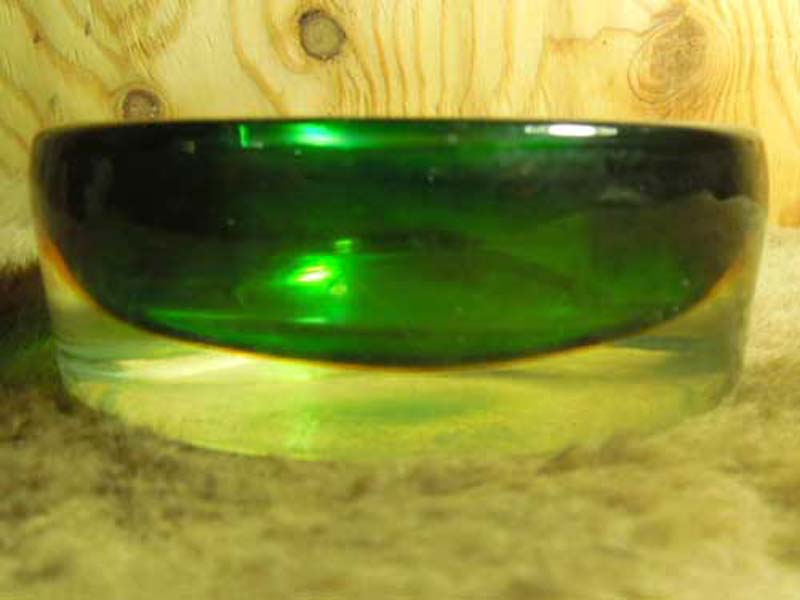 Antique Crystal Glass Ashtray(�A���e�B�[�N �N���X�^�� �K���X �A�V���g���C) �N���A�~�O���[���~�I�����W