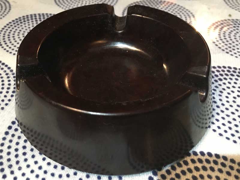 Antique�AVintage�ASAF-T-SMOK Ashtray �r���e�[�W �����~�����̃��E���h�^�̃}�[�u�� �u���E���̊D�M 