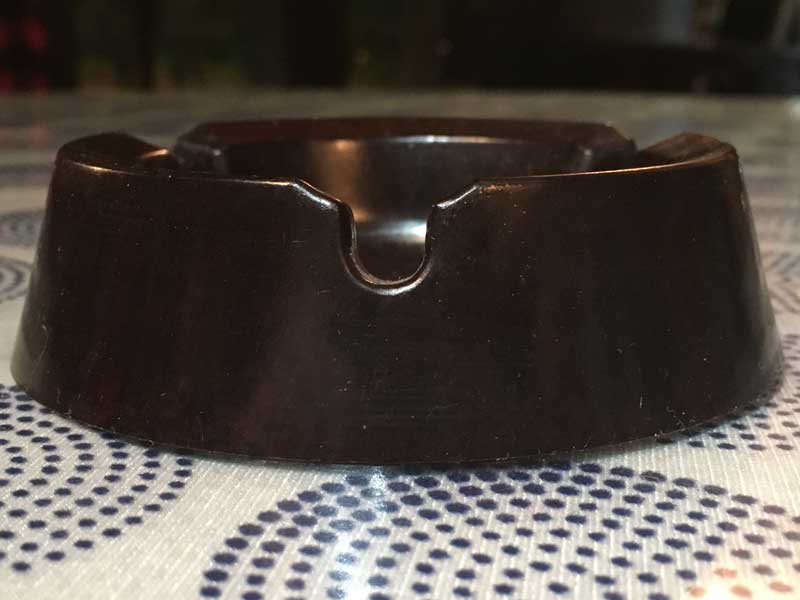 Antique�AVintage�ASAF-T-SMOK Ashtray �r���e�[�W �����~�����̃��E���h�^�̃}�[�u�� �u���E���̊D�M 