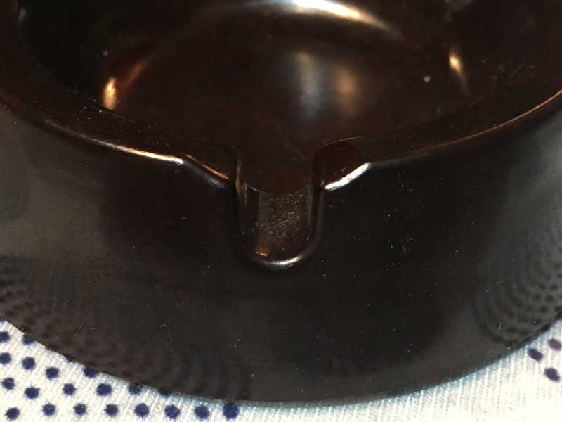 Antique�AVintage�ASAF-T-SMOK Ashtray �r���e�[�W �����~�����̃��E���h�^�̃}�[�u�� �u���E���̊D�M 