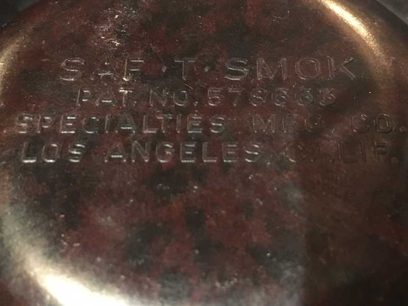 Antique�AVintage�ASAF-T-SMOK Ashtray �r���e�[�W �����~�����̃��E���h�^�̃}�[�u�� �u���E���̊D�M 