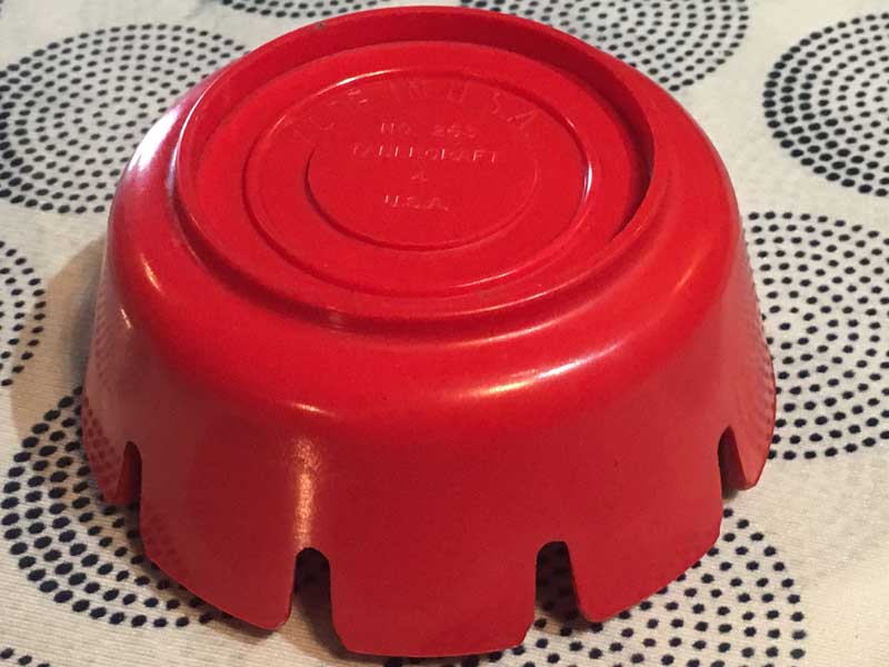 Antique�AVintage�AMelamine Ashtray �r���e�[�W �����~�����̊D�M Red