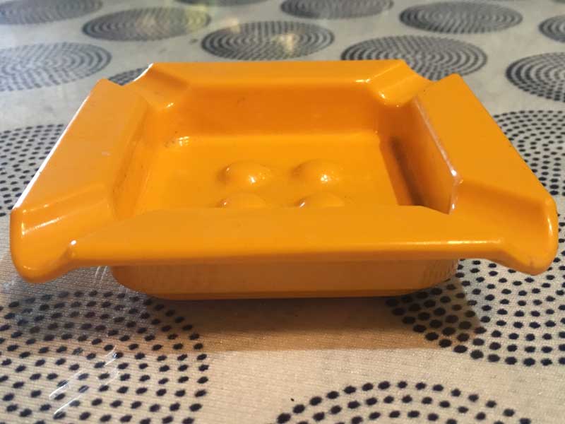 Antique�AVintage�AStacking Ashtray �r���e�[�W �����~�����̃X�^�b�L���O�D�M 4�� set Yellow