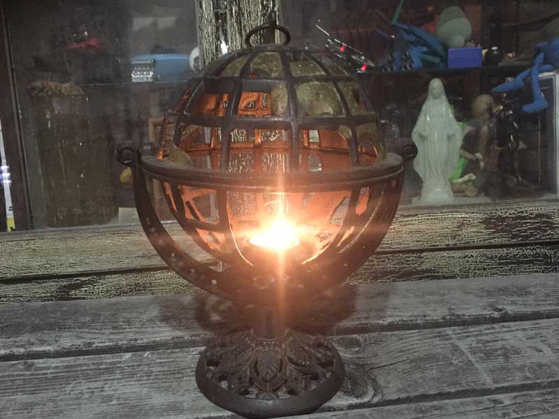 Antique Candle Stand Glove/�A���e�B�[�N �A�C�A�������̒n���V�^�̃L�����h���X�^���h