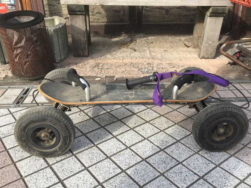 Used Off Road Skatebord 4輪 ドラムブレーキ付き オフロード スケートボード