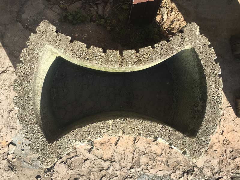 Vintage Concrete Pot�A���a���g���A�R���N���[�g���̔��A�Ԓd�A�K�[�f�j���O�G��