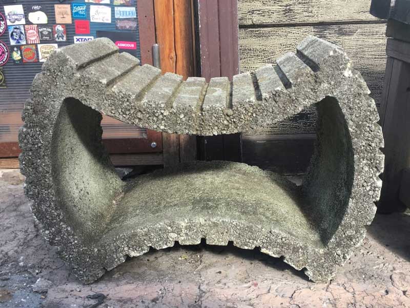 Vintage Concrete Pot�A���a���g���A�R���N���[�g���̔��A�Ԓd�A�K�[�f�j���O�G��