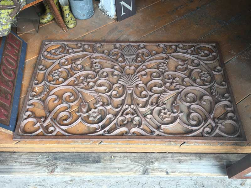 Antique�AVintage Cast Iron Entrance mat�A���e�B�[�N�A�r���e�[�W �A�C�A�������̌��փ}�b�g