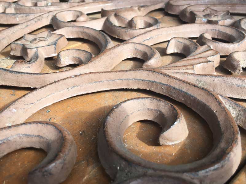 Antique�AVintage Cast Iron Entrance mat�A���e�B�[�N�A�r���e�[�W �A�C�A�������̌��փ}�b�g