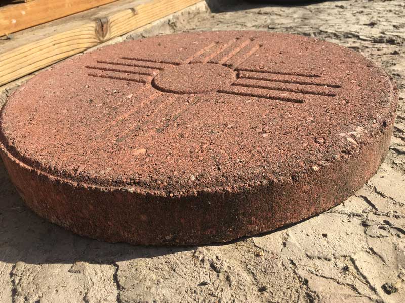 Vintage New Mexico、ニューメキシコの州旗モチーフの外用 玄関マット、レンガ、ブロック