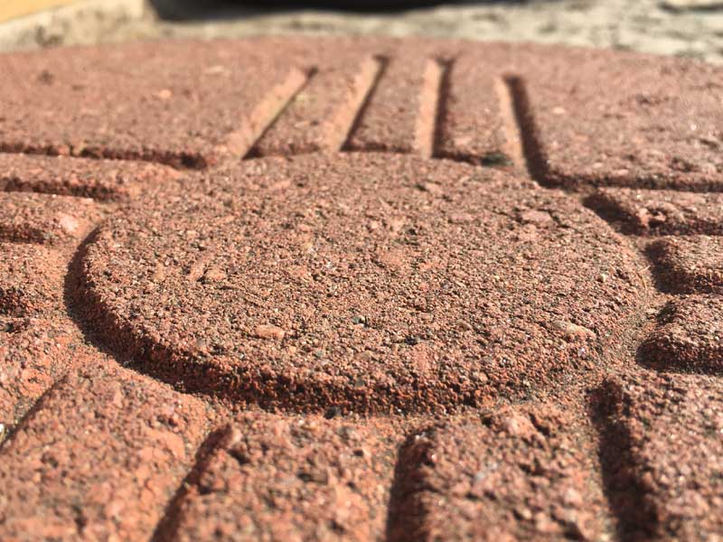 Vintage New Mexico、ニューメキシコの州旗モチーフの外用 玄関マット、レンガ、ブロック