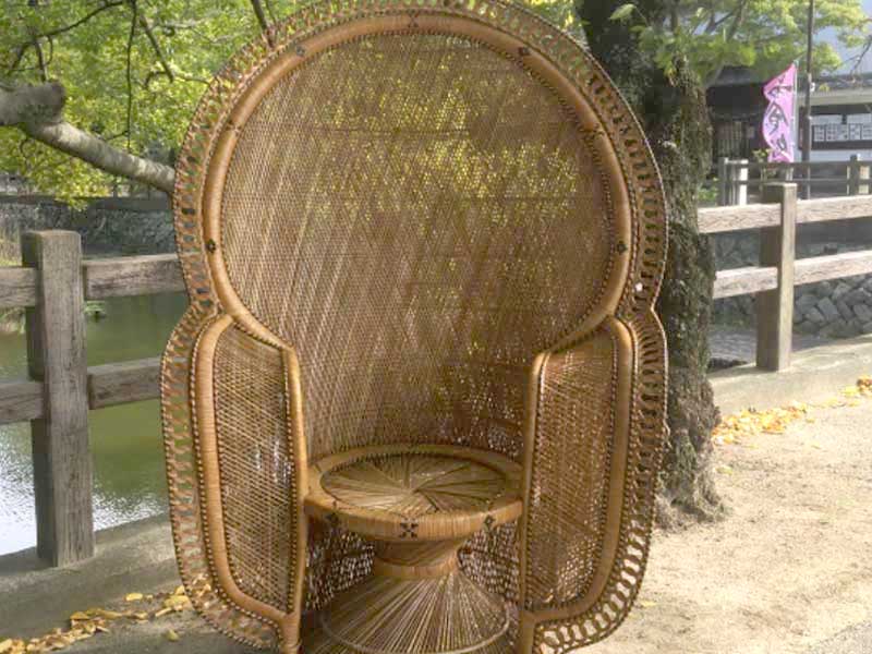 Vintage Peacock Chair�A�r���e�[�W �s�[�R�b�N�`�F�A�A�G�}�j�G���`�F�A�ATIKI BAR�A�e�B�L�o�[