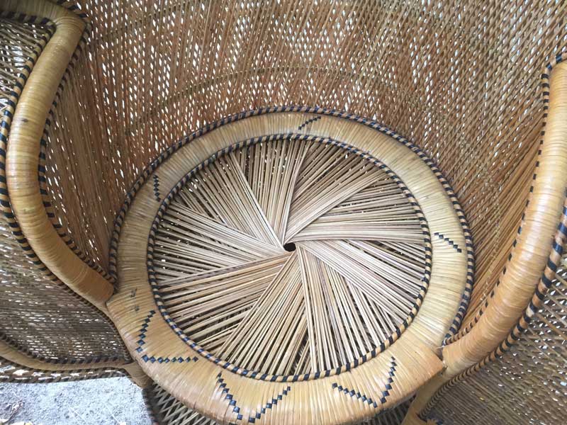 Vintage Peacock Chair�A�r���e�[�W �s�[�R�b�N�`�F�A�A�G�}�j�G���`�F�A�ATIKI BAR�A�e�B�L�o�[