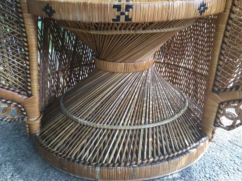 Vintage Peacock Chair�A�r���e�[�W �s�[�R�b�N�`�F�A�A�G�}�j�G���`�F�A�ATIKI BAR�A�e�B�L�o�[