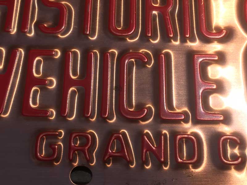 Vintage Used US Number アメカのナンバープレート 77年製 Arizona Grand Canyon State Historic Vehicle