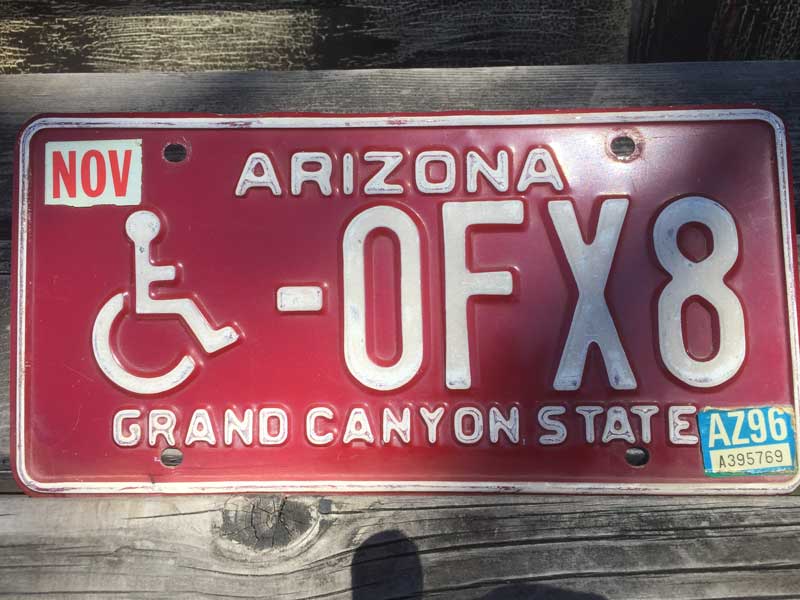 Vintage Used US Number AJ̃io[v[g Arizona Grand Canyon State A]i OhLjI