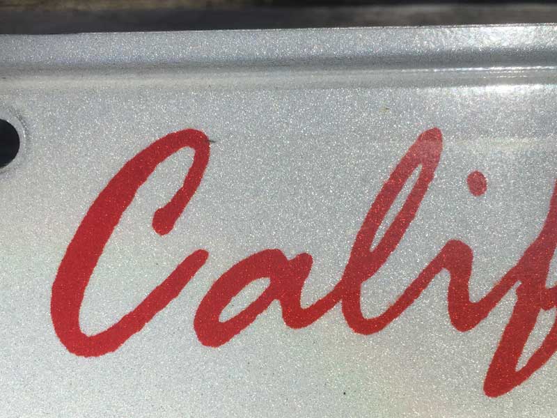 Vintage Used US Number Plate�A���J�̃i���o�[�v���[�g California 90�N�� �J���t�H���j�A�B