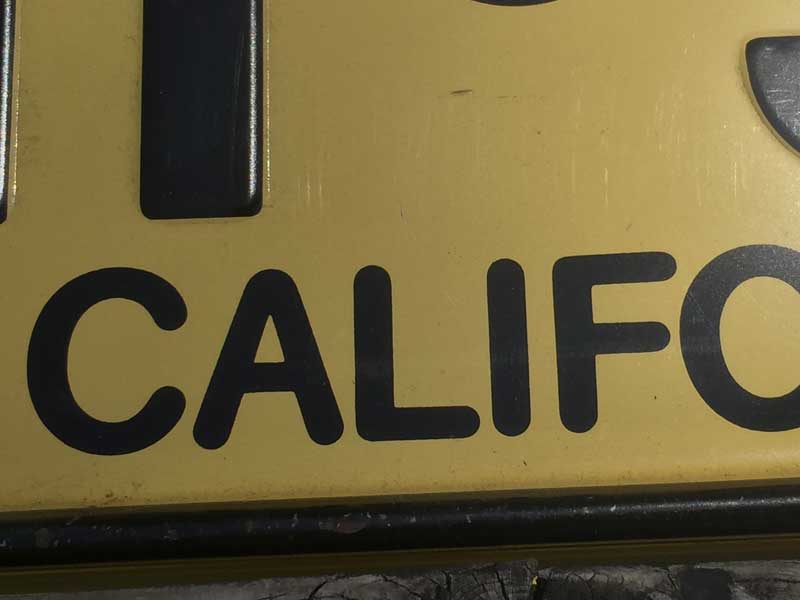 Vintage Used US Number Plate�A���J�̃i���o�[�v���[�g California Dream State
