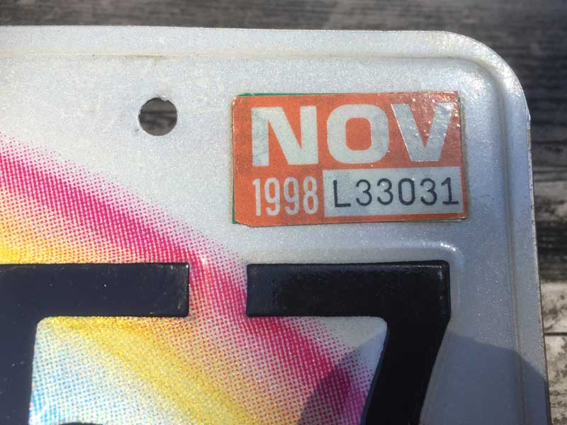 Vintage Used US Number Plateアメカのナンバープレート Hawaii Aloha State ハワイ アロハ州