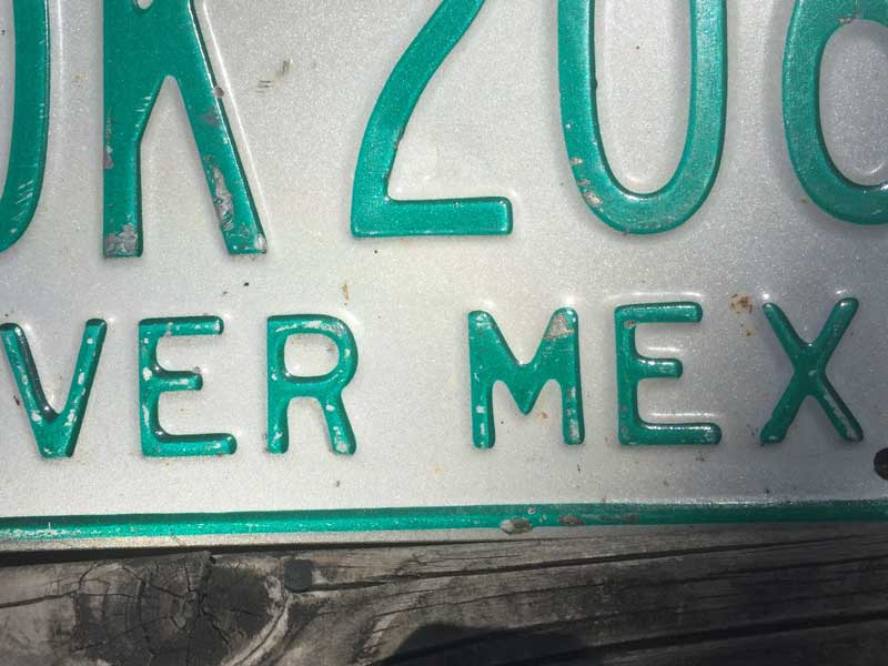 Vintage Used ���L�V�R�̃z�[���[���̃i���o�[�v���[�g VER MEX ;���L�V�R �x���N���X�B