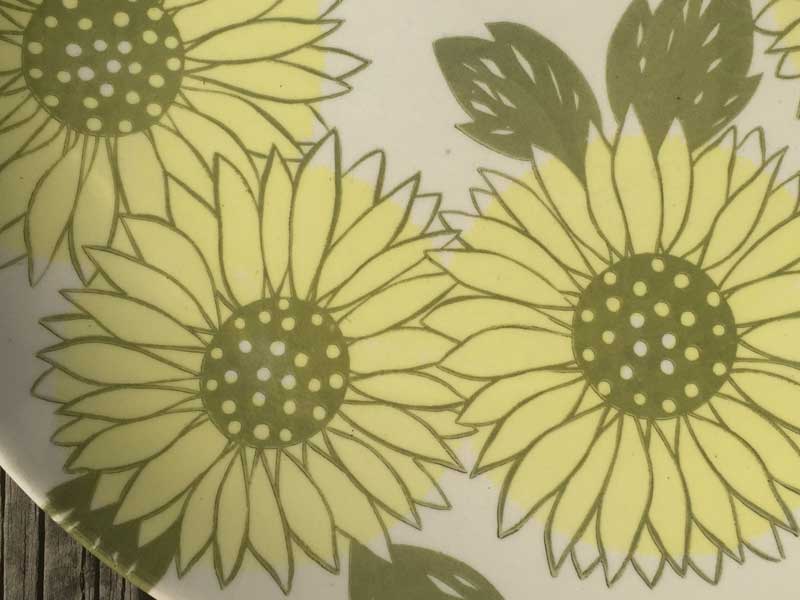 Antique�AVintage�AUsed Dish �A���e�B�[�N�A�r���e�[�W�̂��M�ASun Flower�A�q�}����
